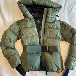 Moncler GRENOBLE Puffer Jacket with Belted Waist